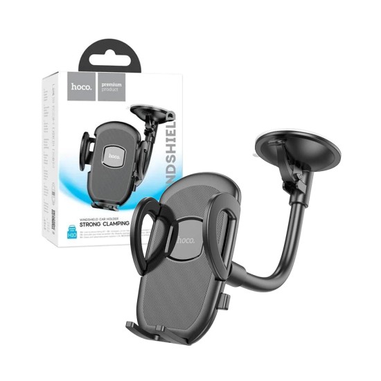 Hoco Car phone holder H10 with Suction Cup and Phones Clampes Black